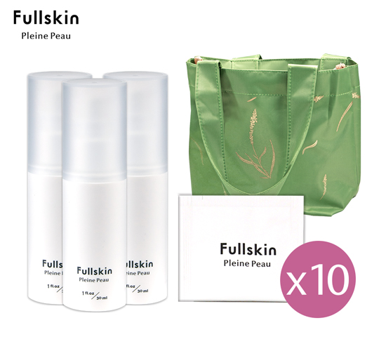 3入組-Fullskin新原生蘭修護精華乳(30ml)，加送2ml隨身包*10+送手提袋